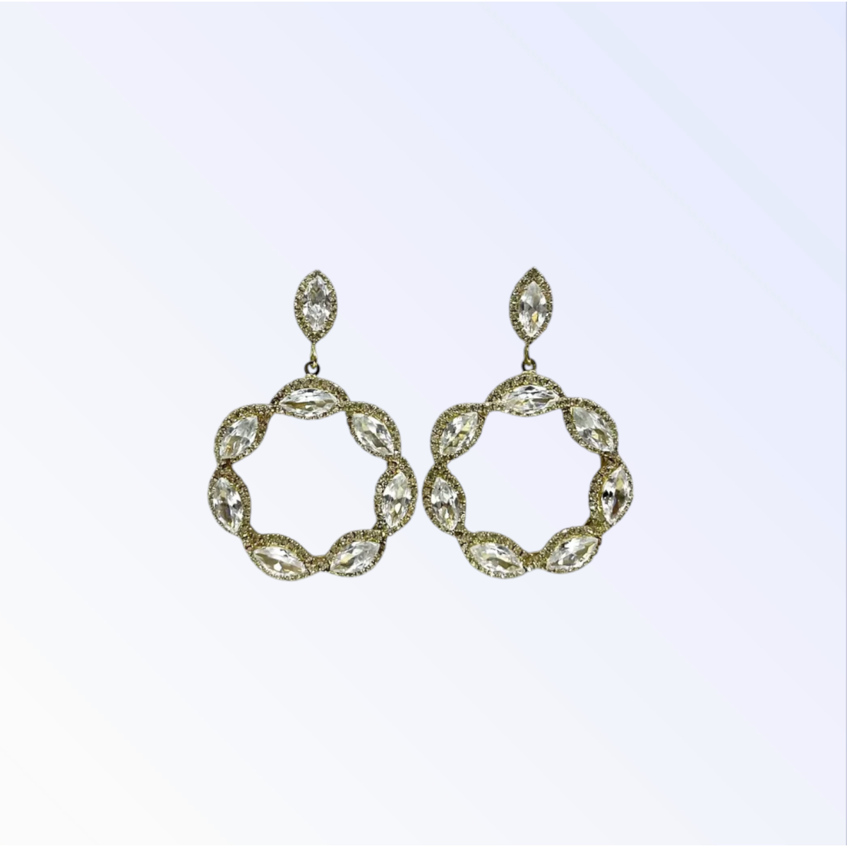 DONNA | CRYSTAL EARRING - Gold