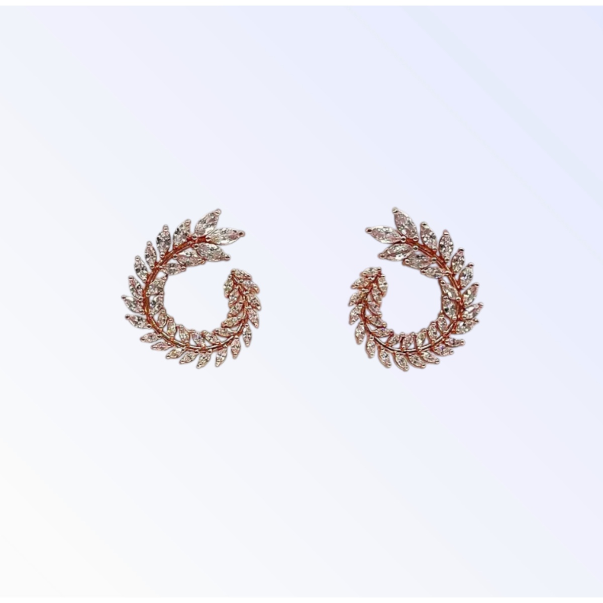 KATNISS | CRYSTAL EARRING - Rose Gold