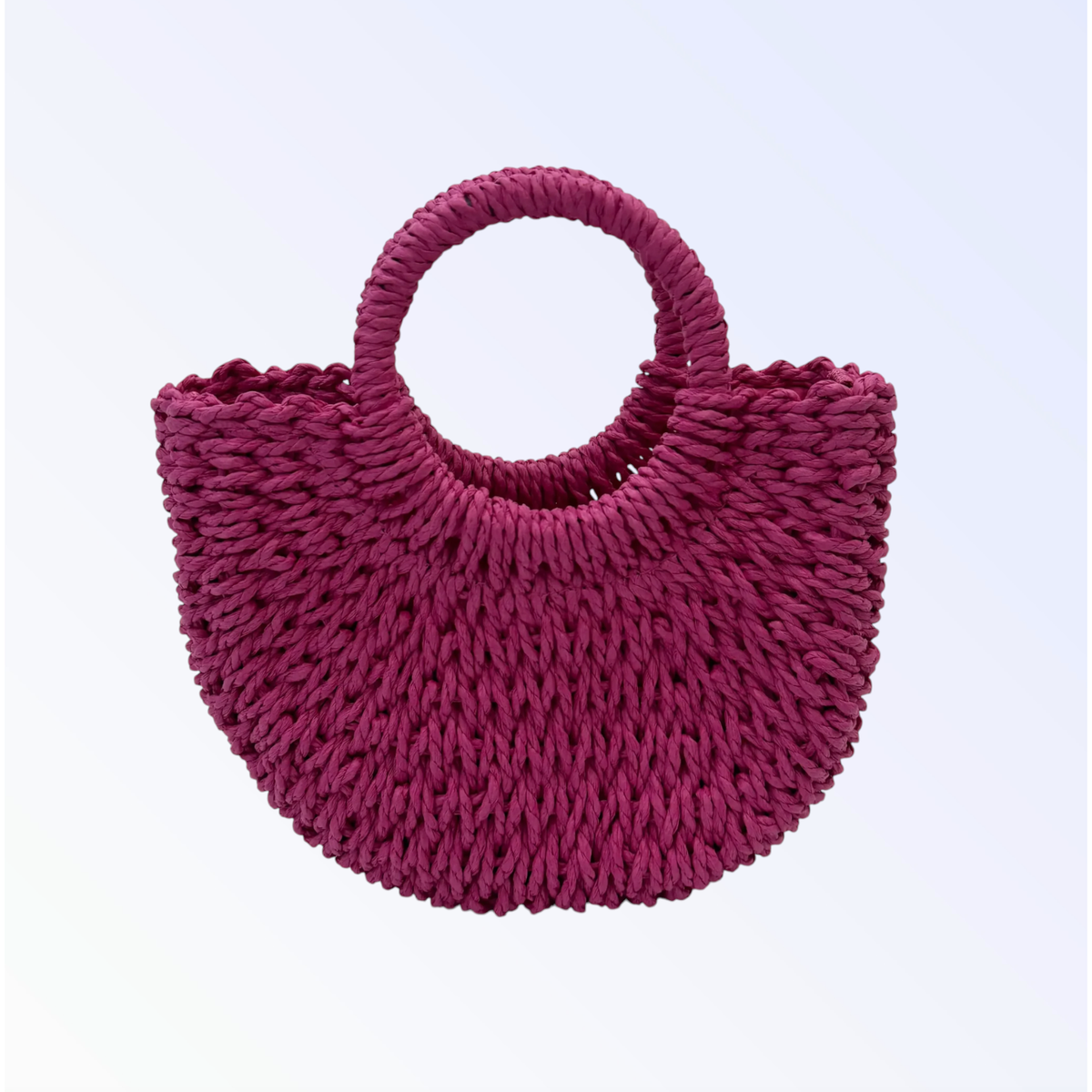 WOVEN BAG | HOT PINK