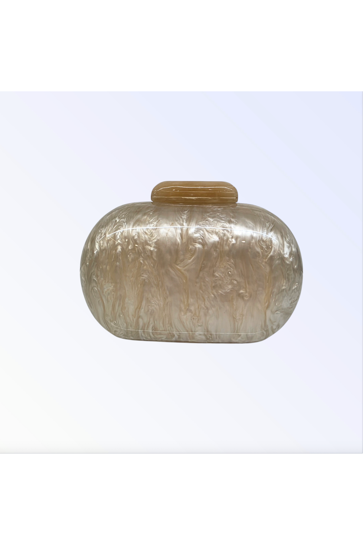 VANILLA MARBLE CLUTCH BAG