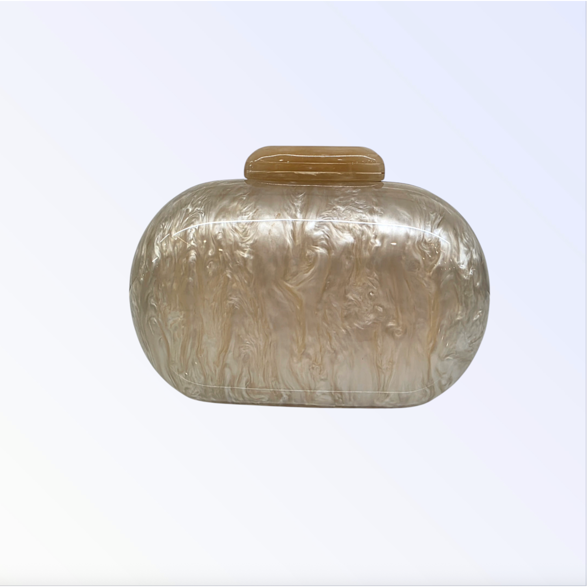 VANILLA MARBLE CLUTCH BAG