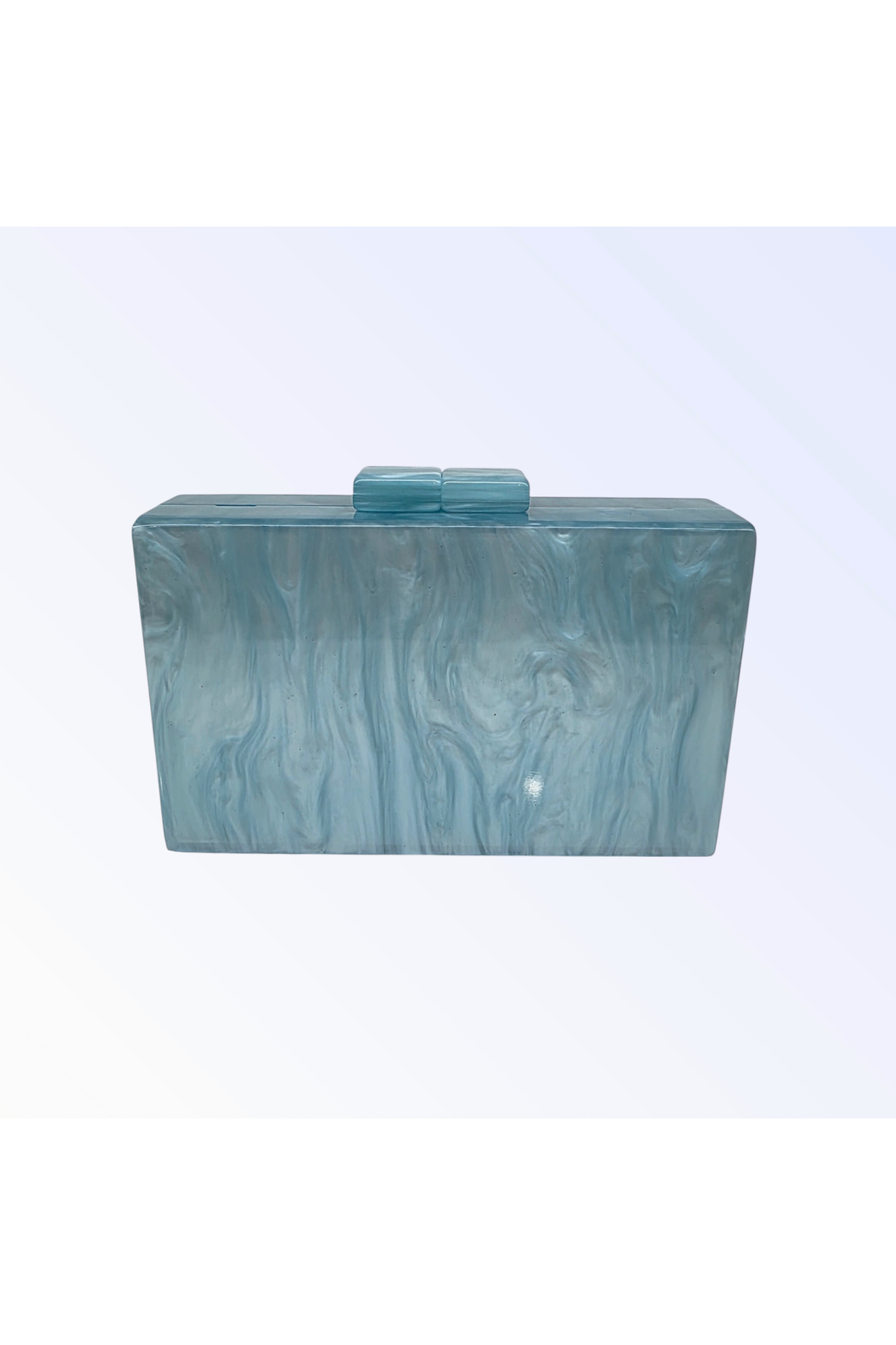AQUA MARBLE CLUTCH BAG