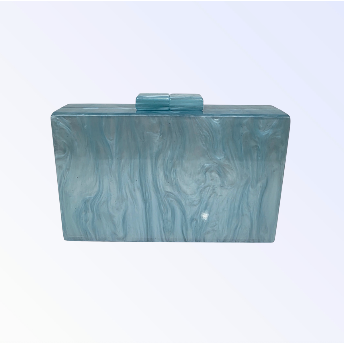 AQUA MARBLE CLUTCH BAG