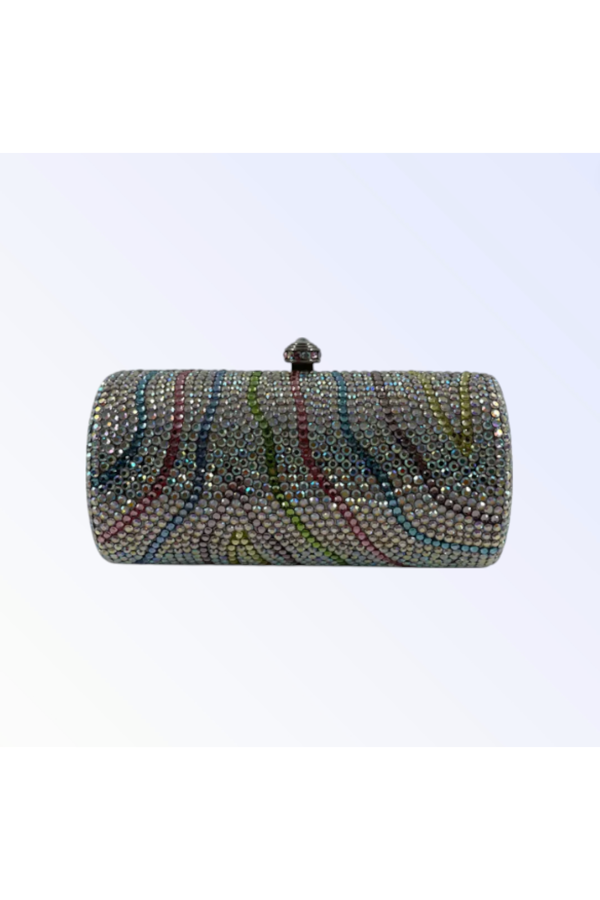 Multicolour/Silver Crystal Mini Clutch