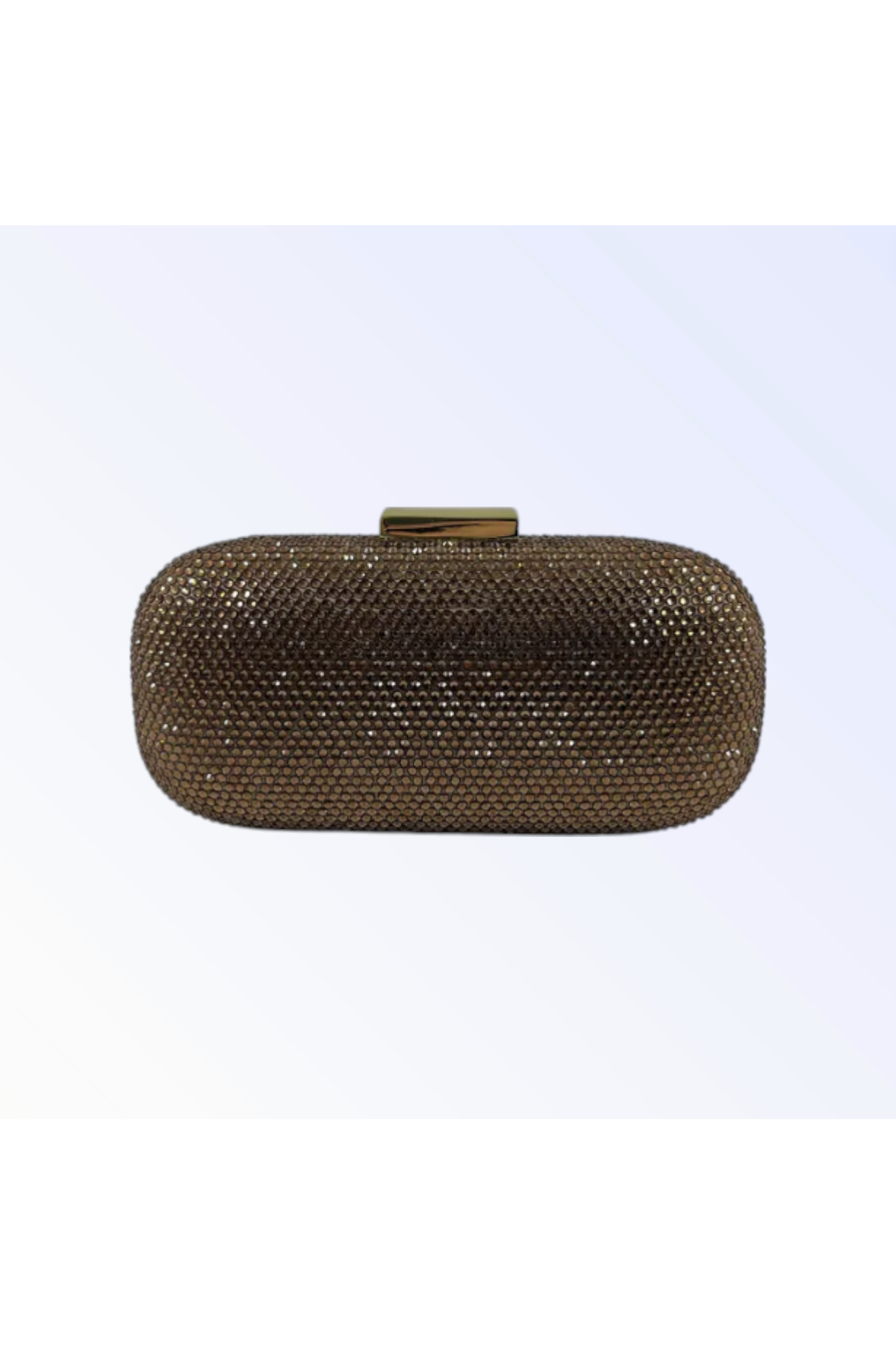 Bronze Crystal Long Clutch