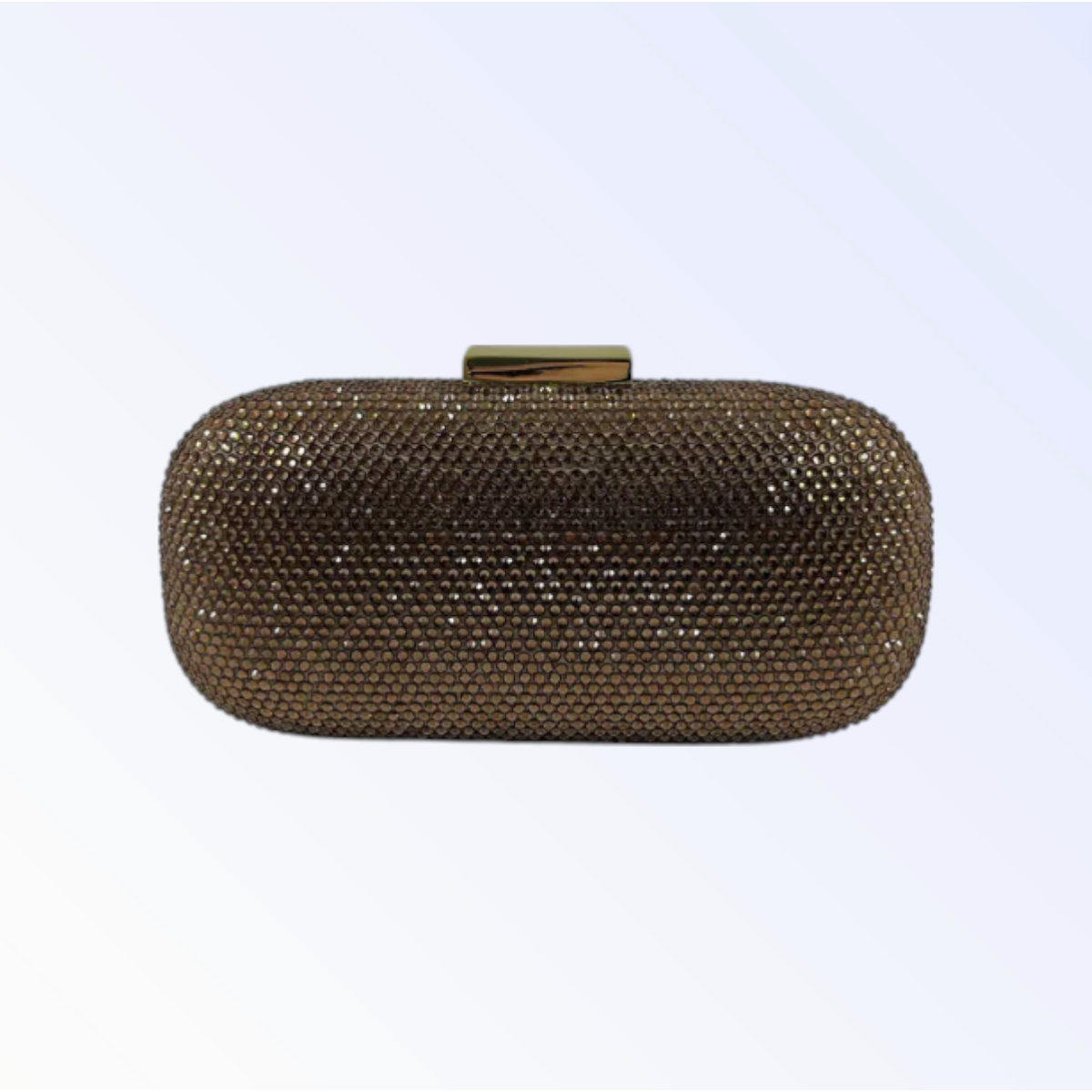 Bronze Crystal Long Clutch