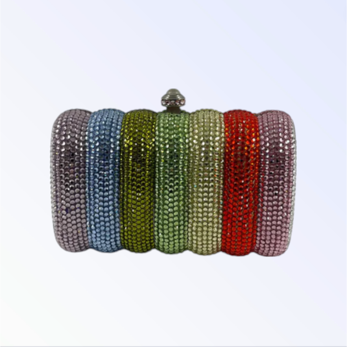 Rainbow Crystal Mini Clutch
