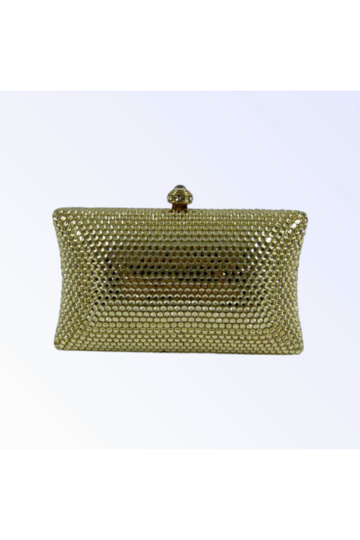 Light Gold Crystal Mini Clutch