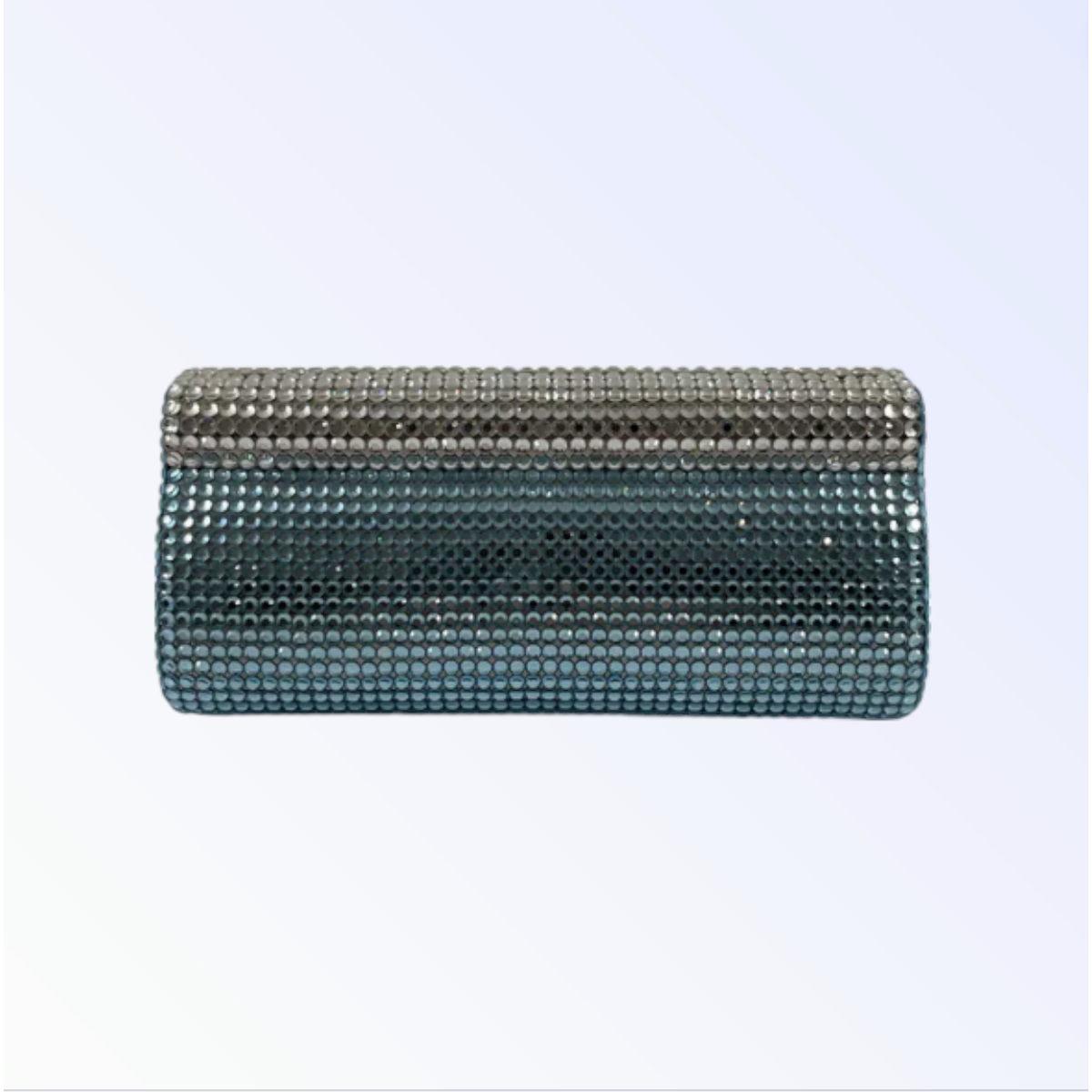 Blue/Silver Crystal Mini Clutch
