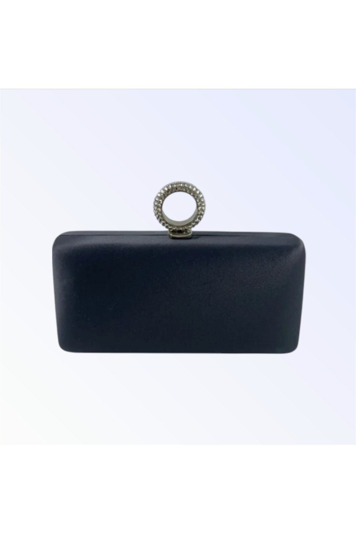 Charcoal Satin Mini Clutch
