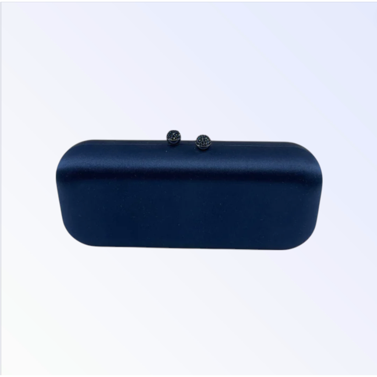 Navy Satin Clutch