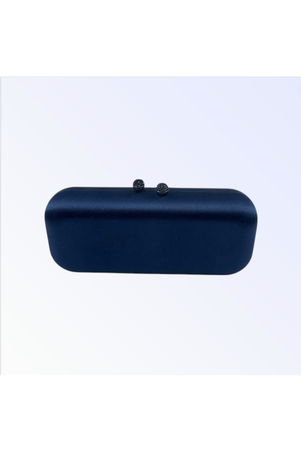 Navy Satin Clutch