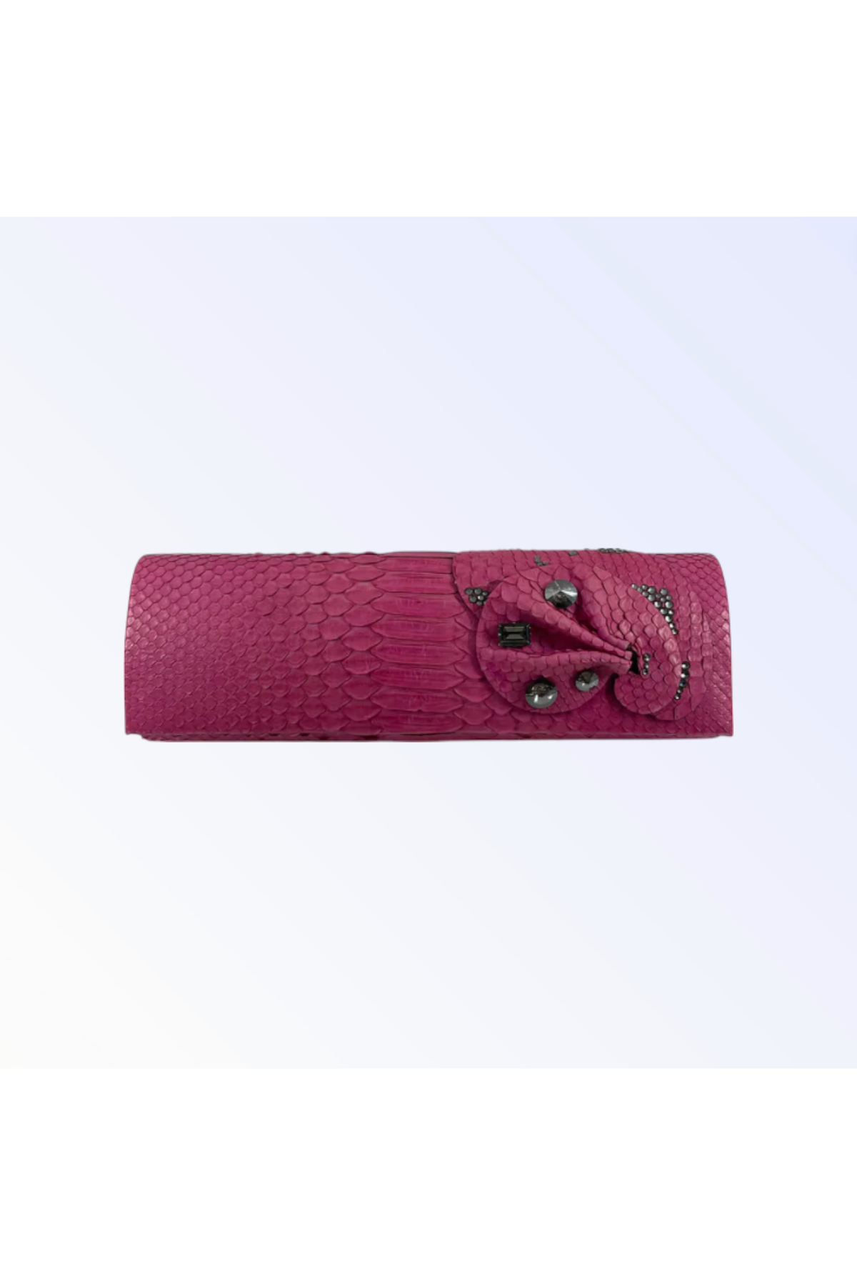 Hot Pink Snake Skin Clutch