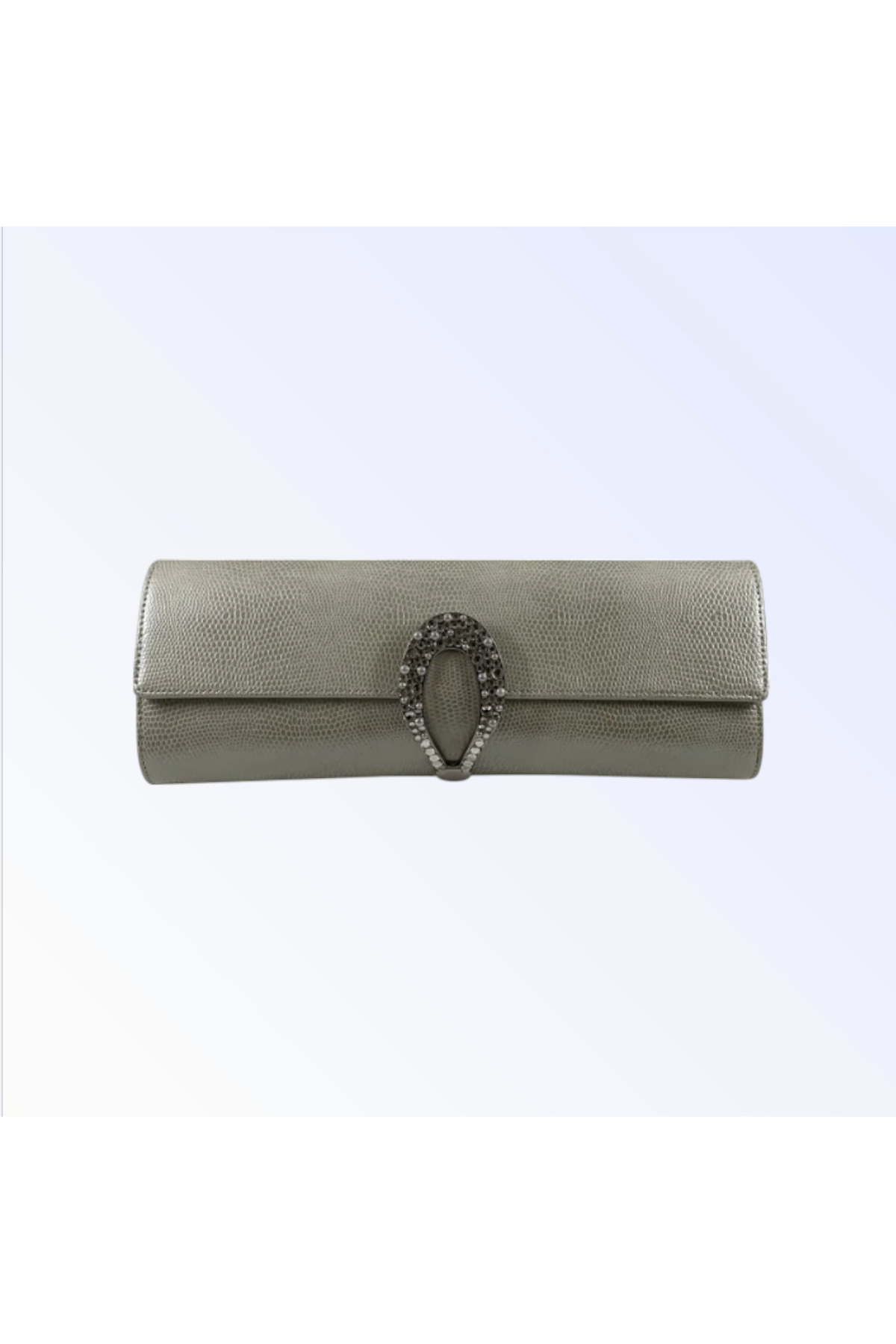 Ivory Snake Skin Clutch