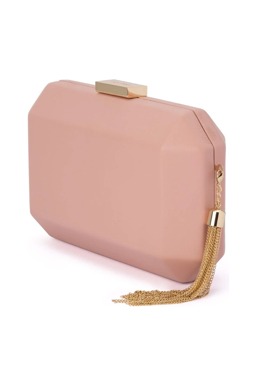 OLGA BERG | LIA FACETTED CLUTCH - Blush