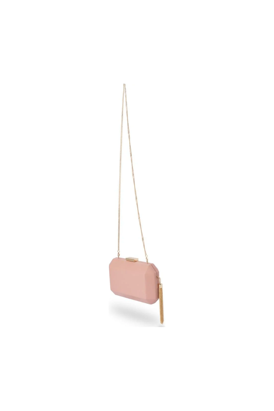 OLGA BERG | LIA FACETTED CLUTCH - Blush