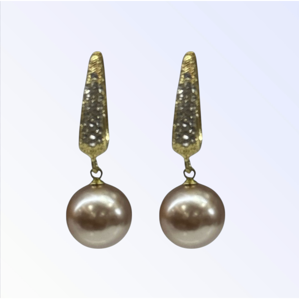 NORA | PEARL DROP EARRING - Pink