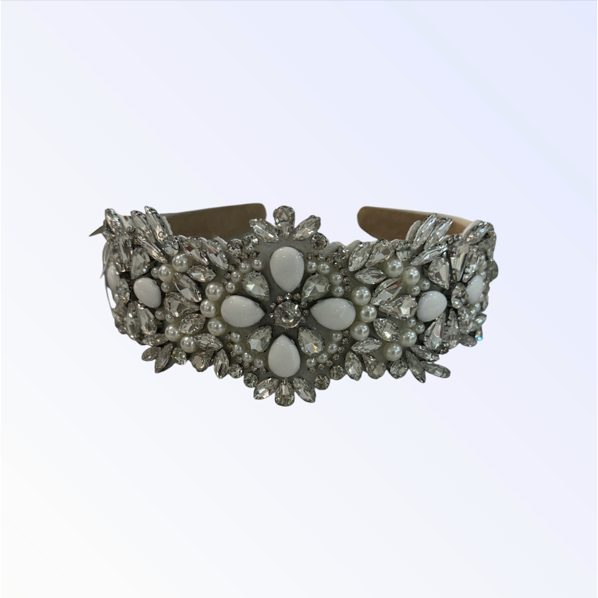 CRYSTAL HEADBAND | White/Silver