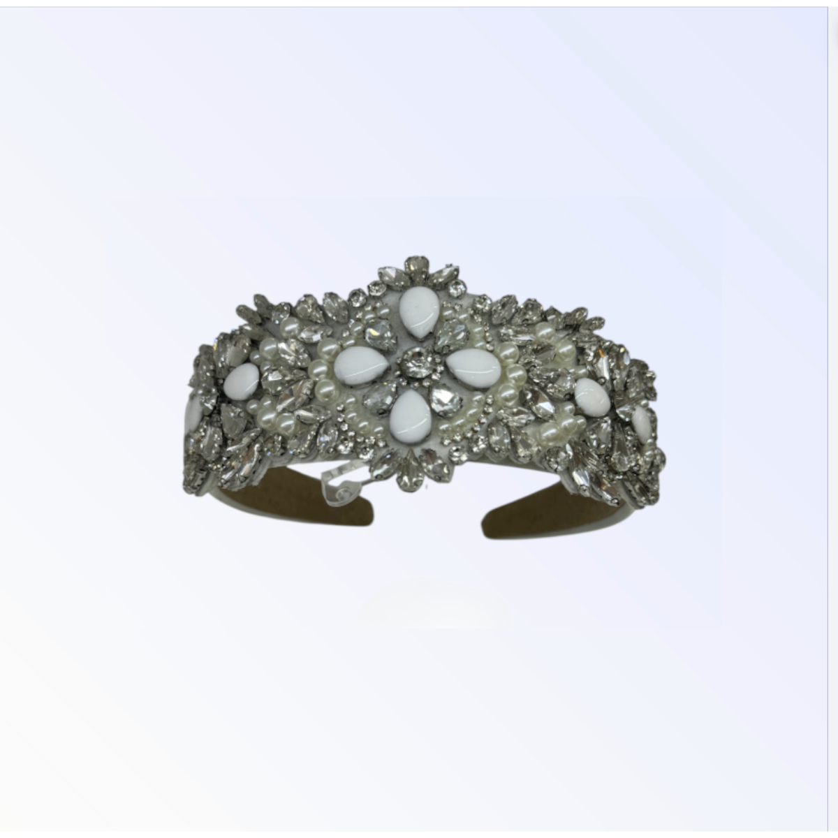 CRYSTAL HEADBAND | White/Silver