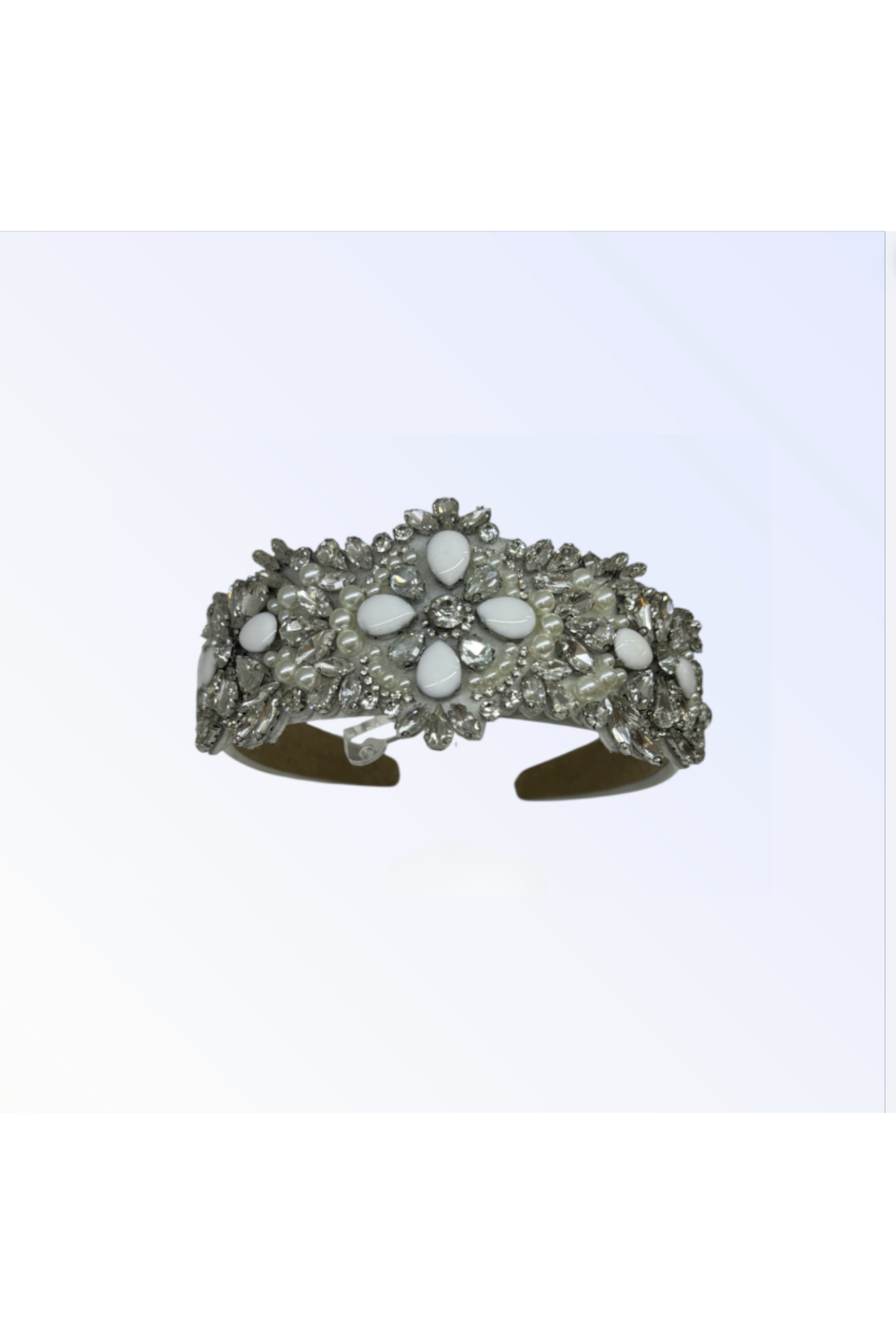 CRYSTAL HEADBAND | White/Silver