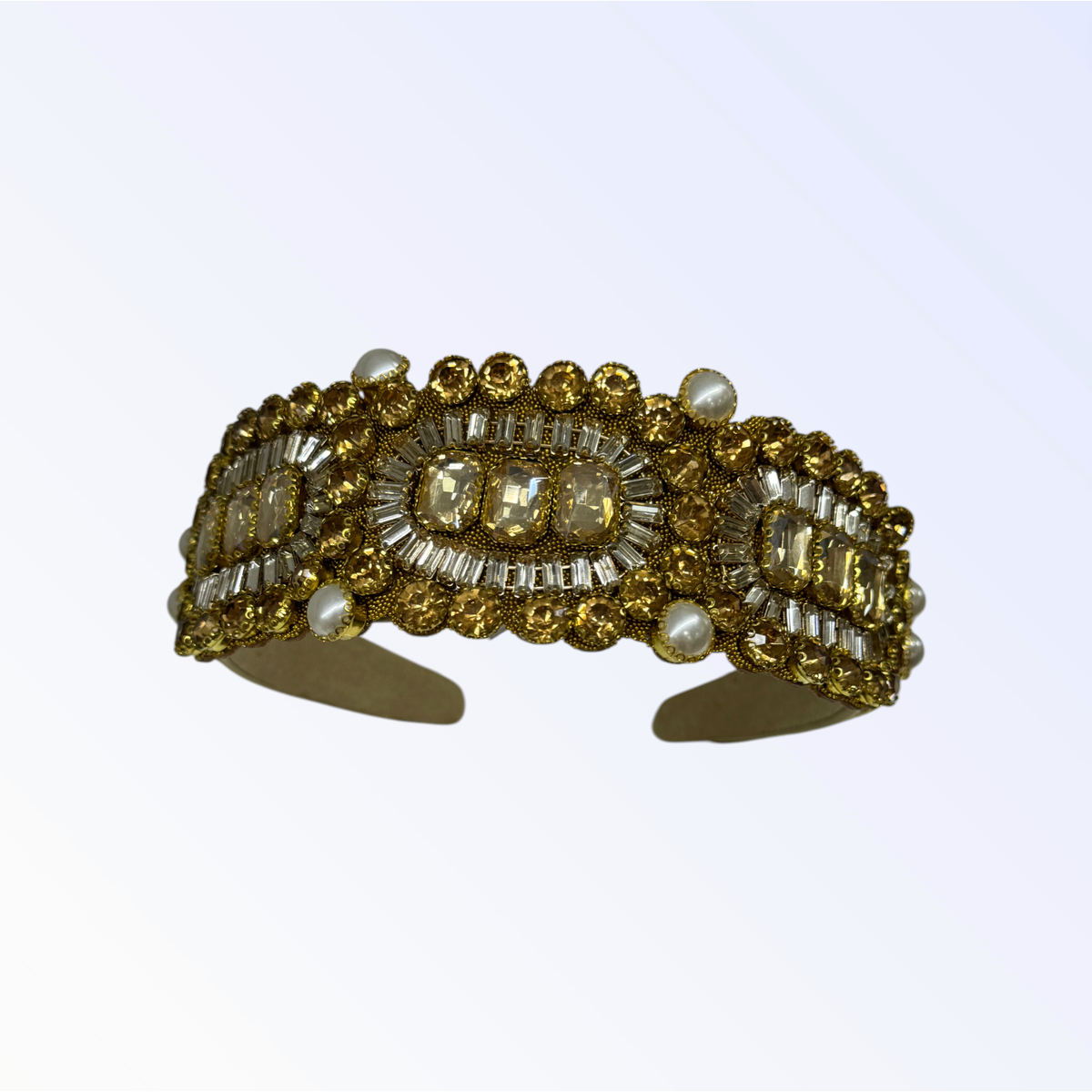 CRYSTAL HEADBAND | Gold