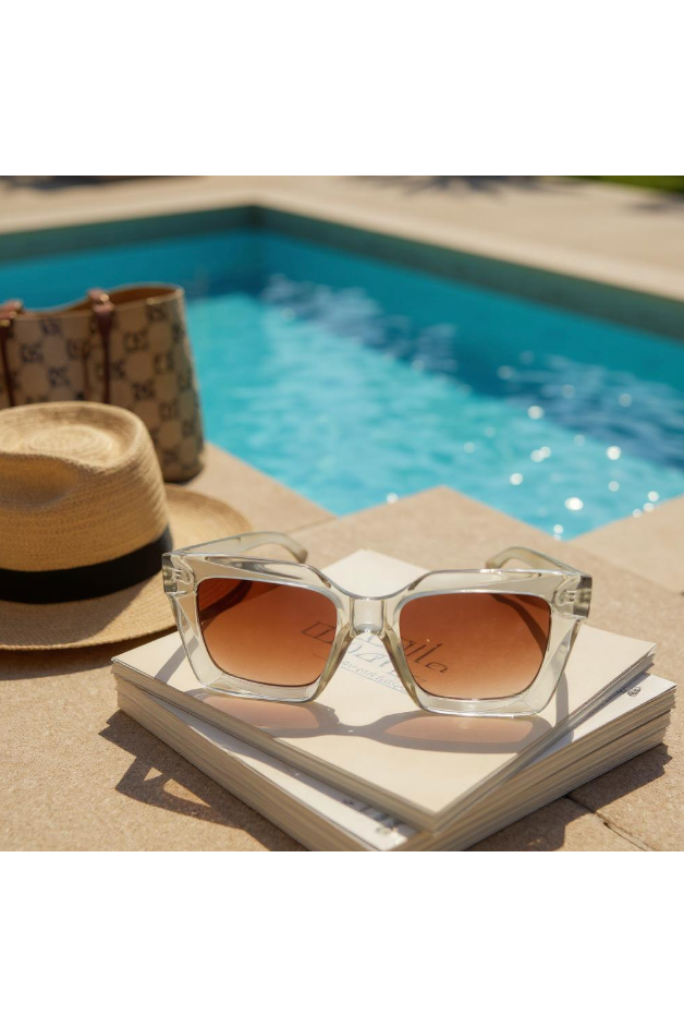 SUNGLASSES | CLEAR BEIGE