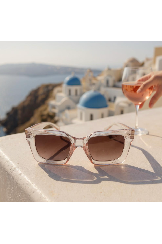 SUNGLASSES | CLEAR PETAL PINK