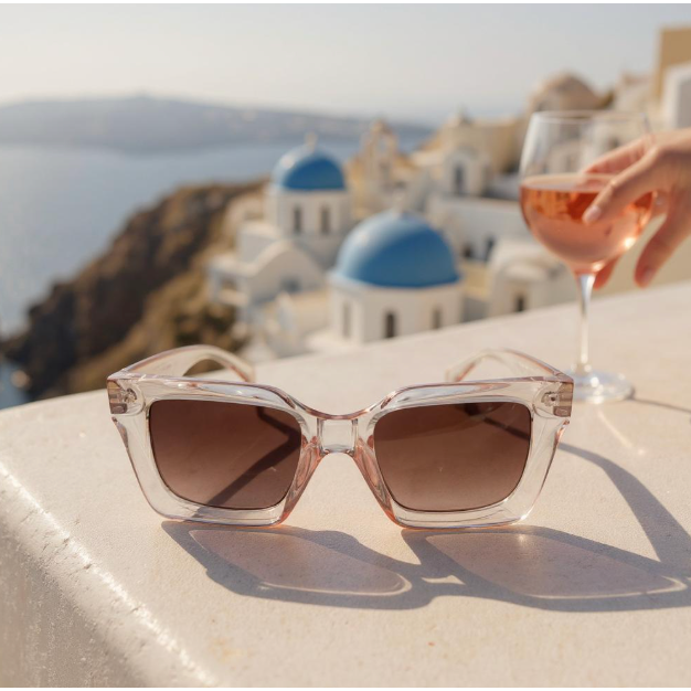 SUNGLASSES | CLEAR PETAL PINK