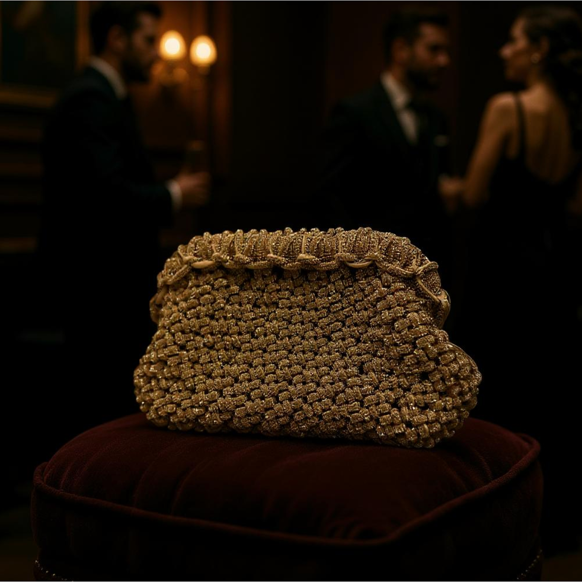 CRYSTAL CLUTCH - ROSE GOLD