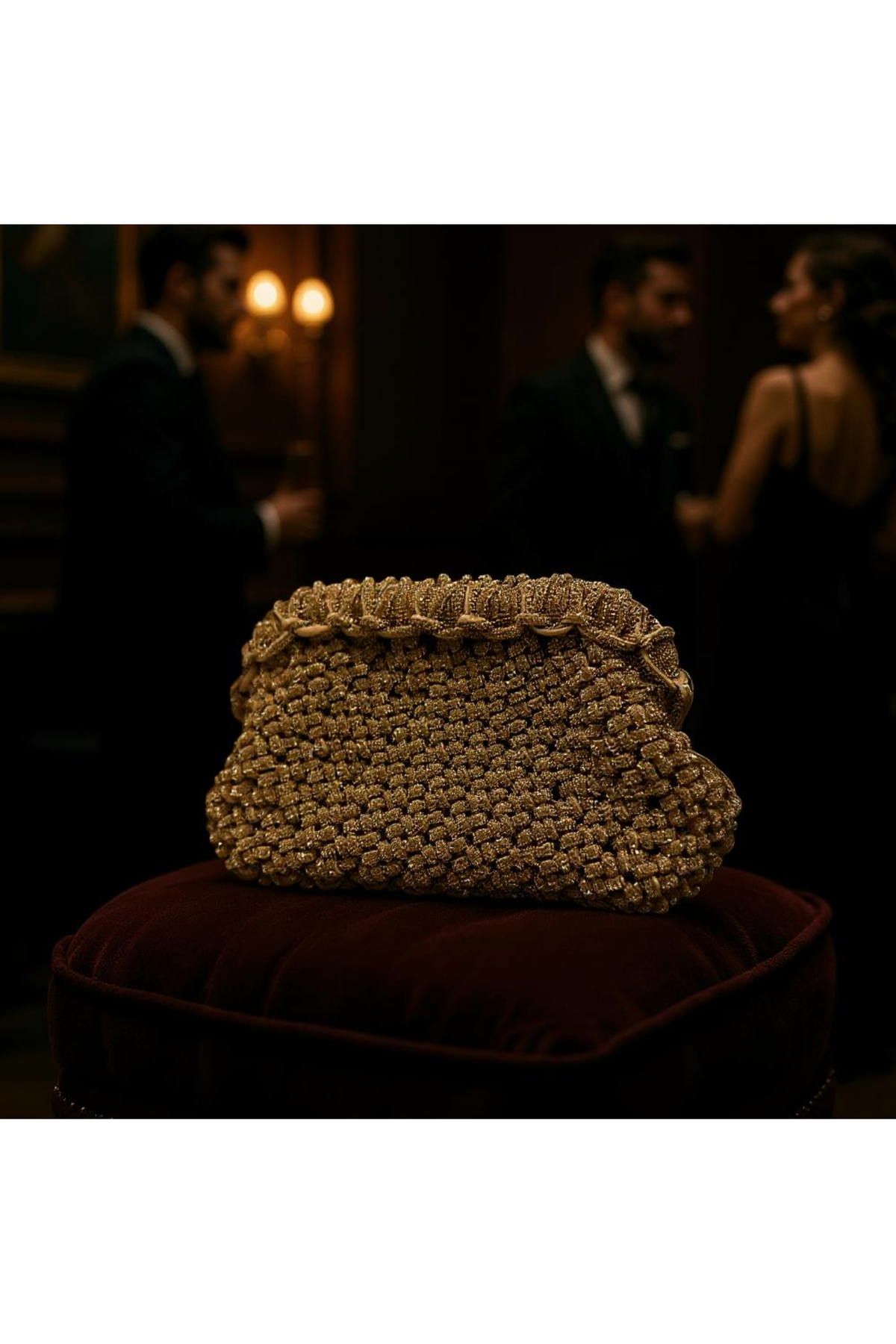 CRYSTAL CLUTCH - ROSE GOLD
