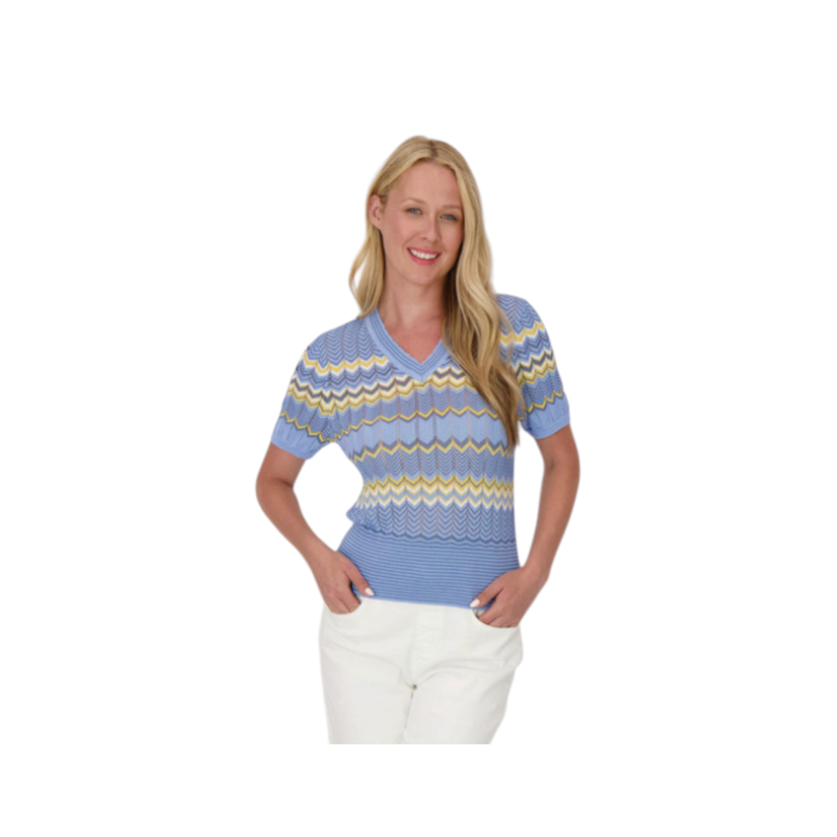 GABBY ISABELLA | CHEVRON MULTI COLOURED TOP