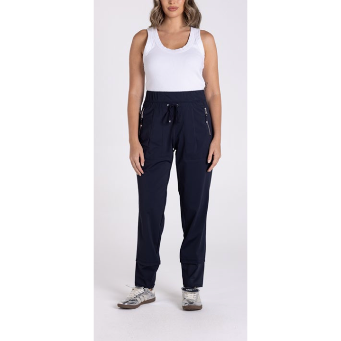 TWO T's | PANELLED PANT - Navy