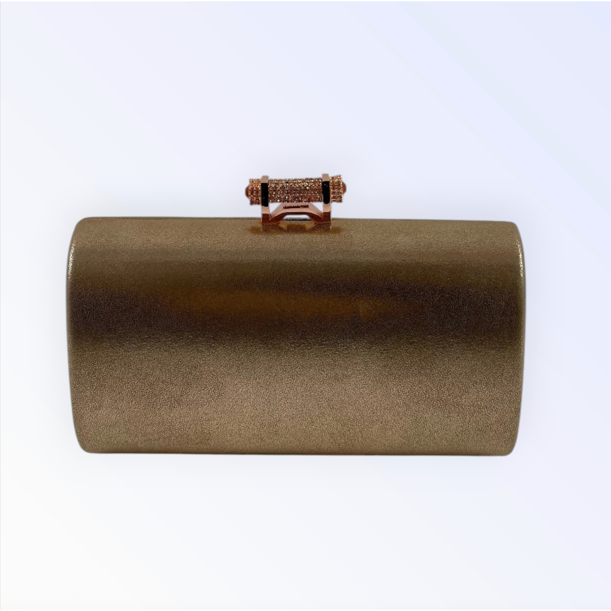 Metallic Rose Gold Clutch