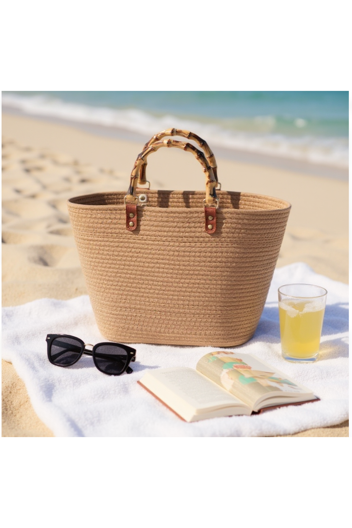 WOVEN TOTE BAG - Natural