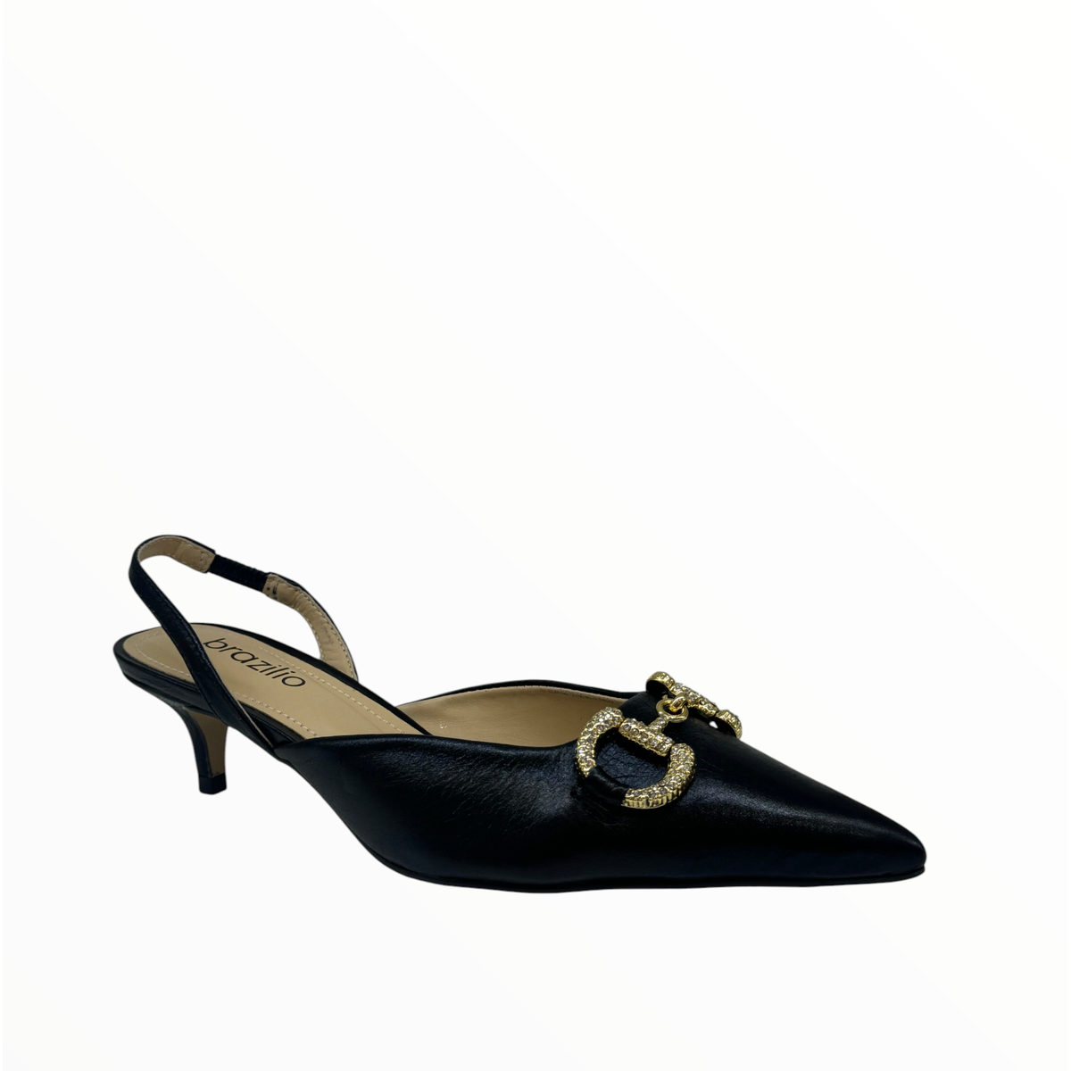 BRAZILIO | LARISSA - Black slingback