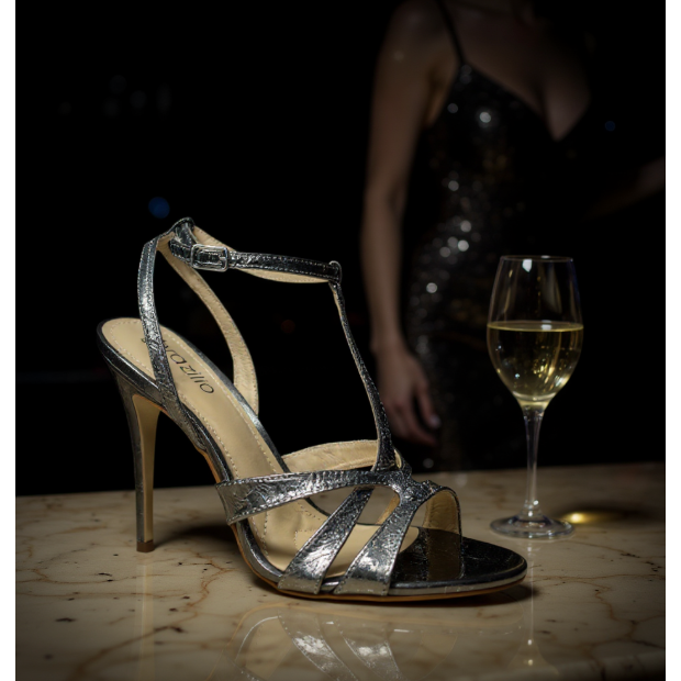 BRAZILIO | HERIKA - Gunmetal Sandal
