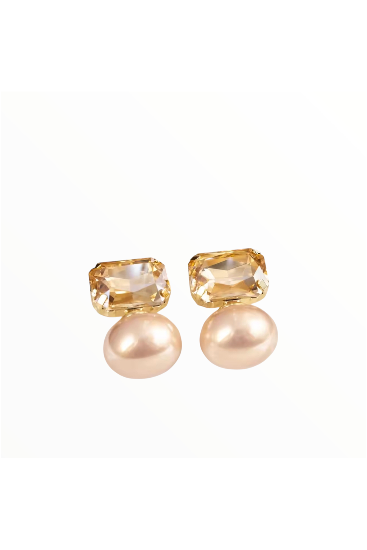 LISA | PEARL EARRING - Champagne