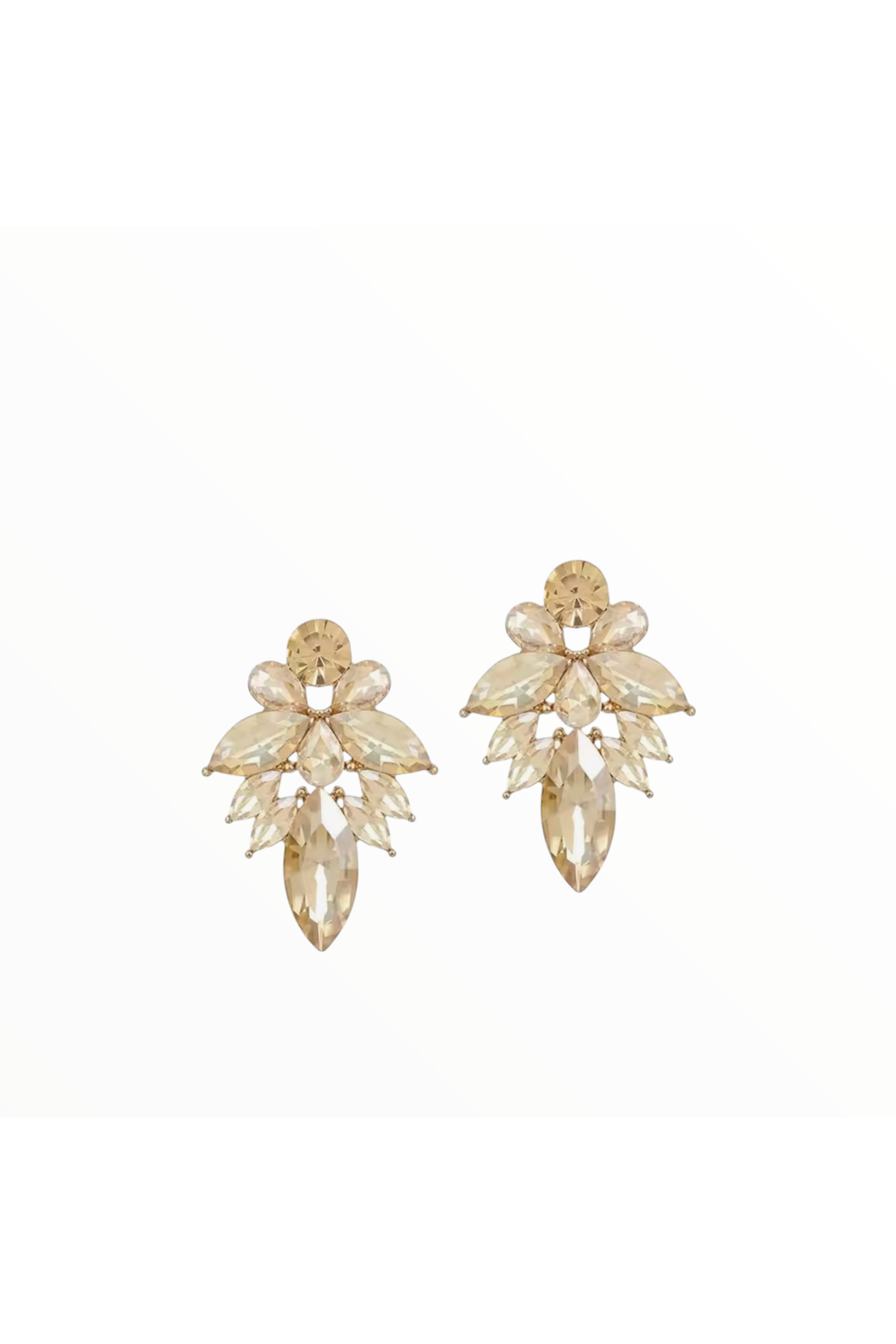 PAYTON | CRYSTAL EARRING - Champagne
