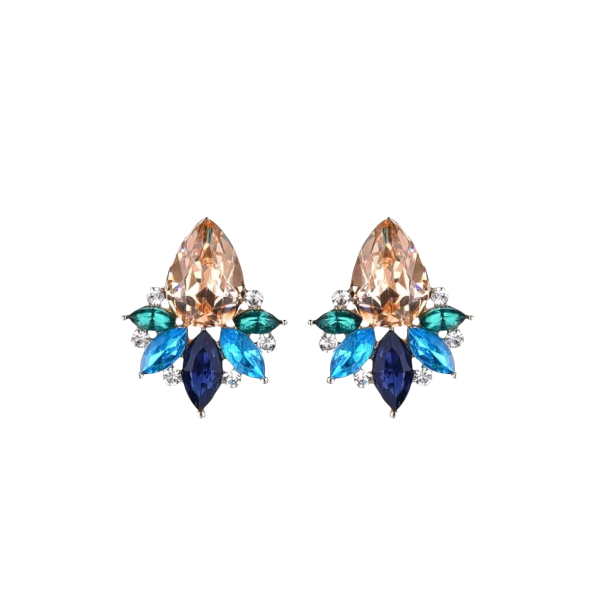 ONDINE | DROP EARRING - Blue Multi