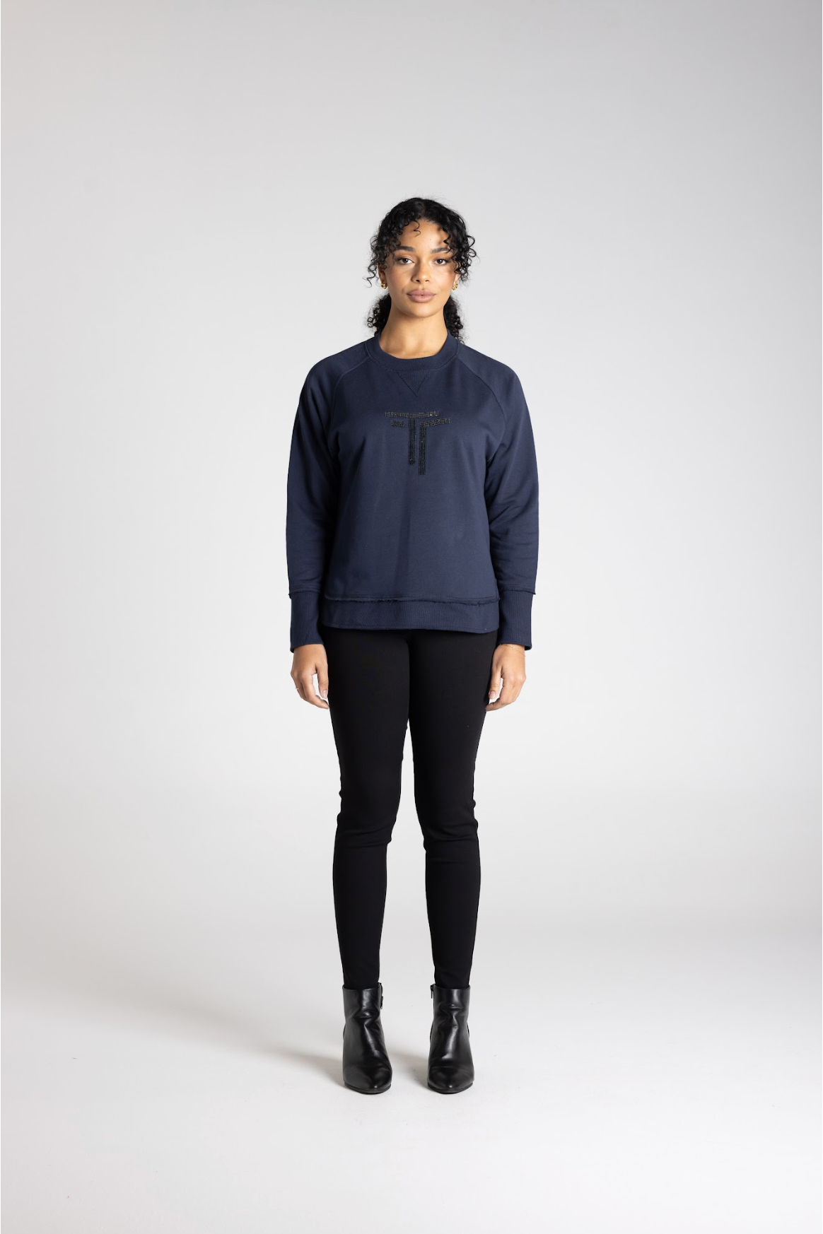 TWO T'S | TT SEQUIN SWEATER - INK