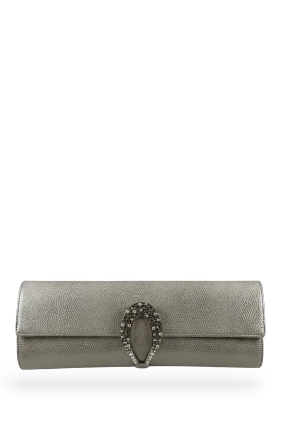 Ivory Snake Skin Clutch