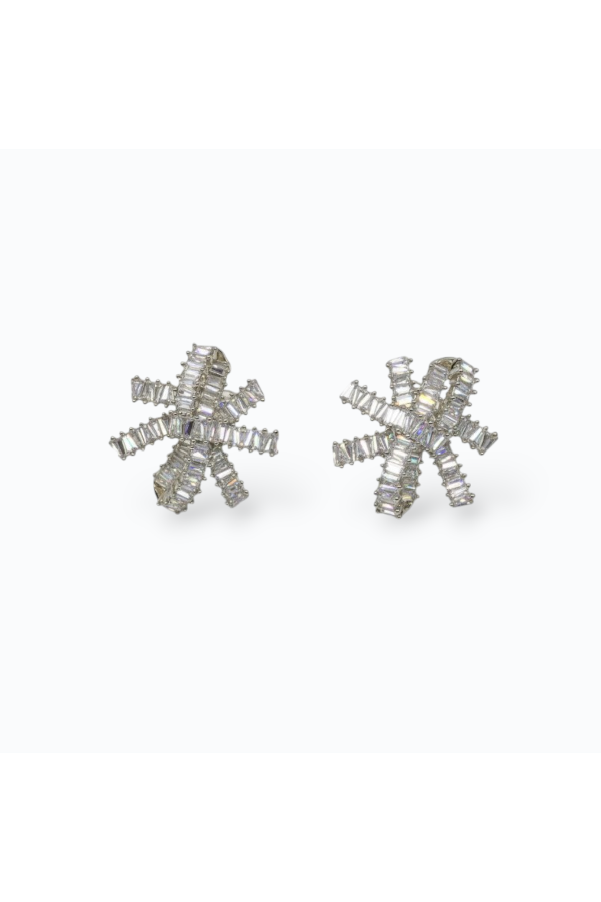 GIA | CUBIC ZIRCONIA GEOMETRICAL EARRING