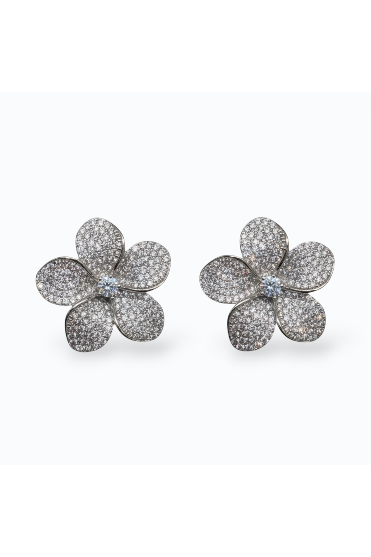 CARMELA | FLOWER CRYSTAL EARRING