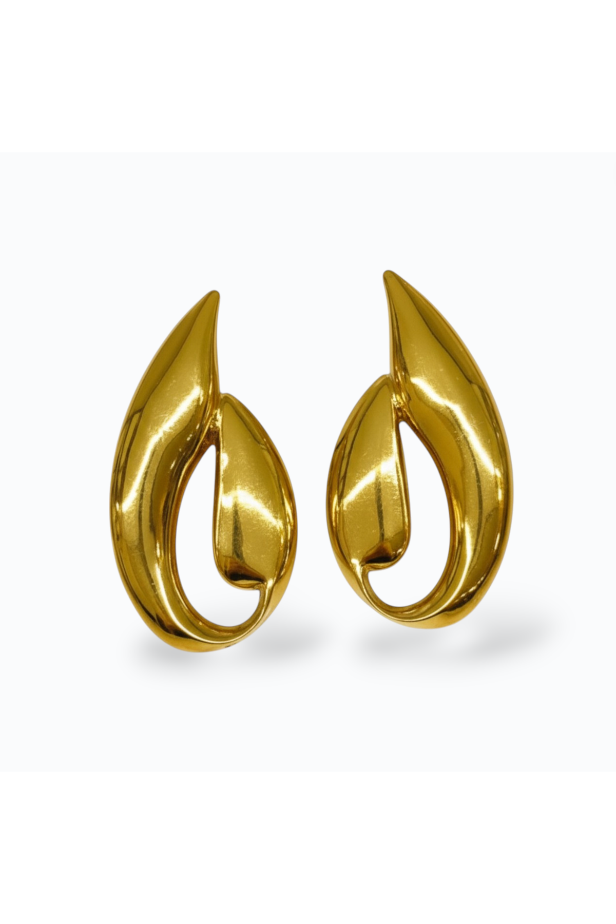 SELENA | OVERSIZED TEAR DROP EARRING - Gold