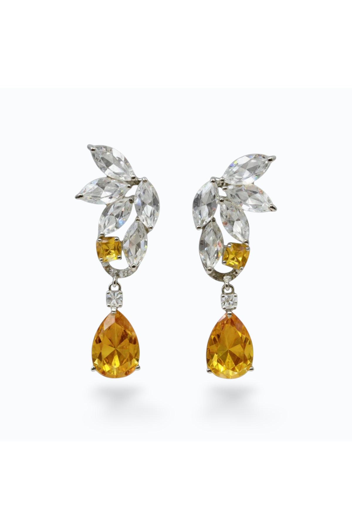 VIVIANNE | DROP EARRING - Marigold/Silver