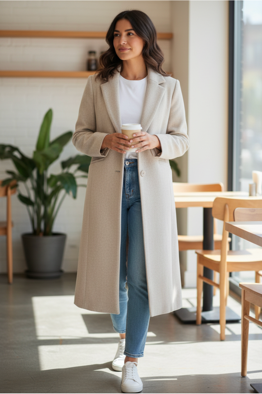 UNREAL FUR | Malta Coat - Herringbone