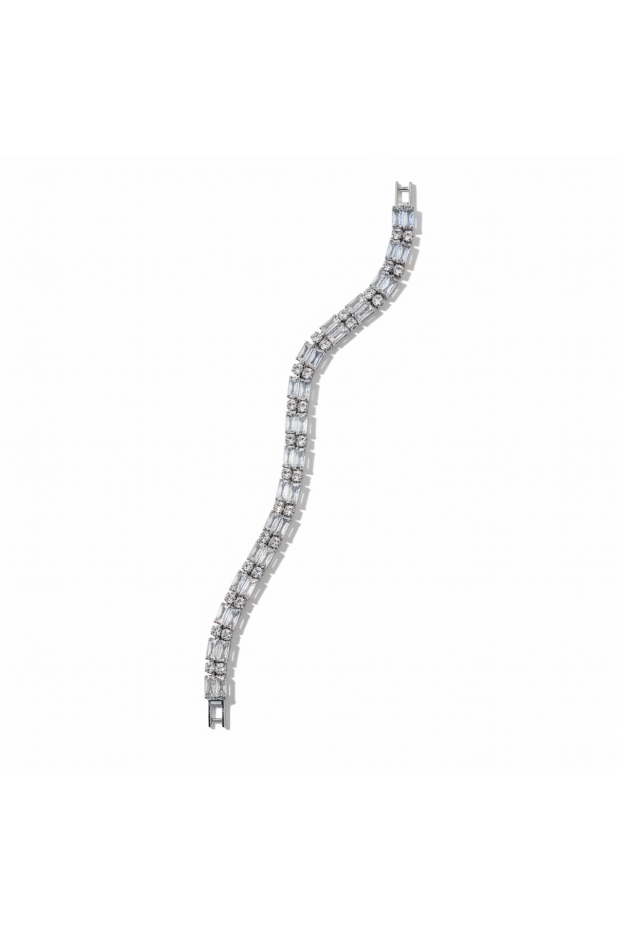 Silver Crystal Tennis Bracelet