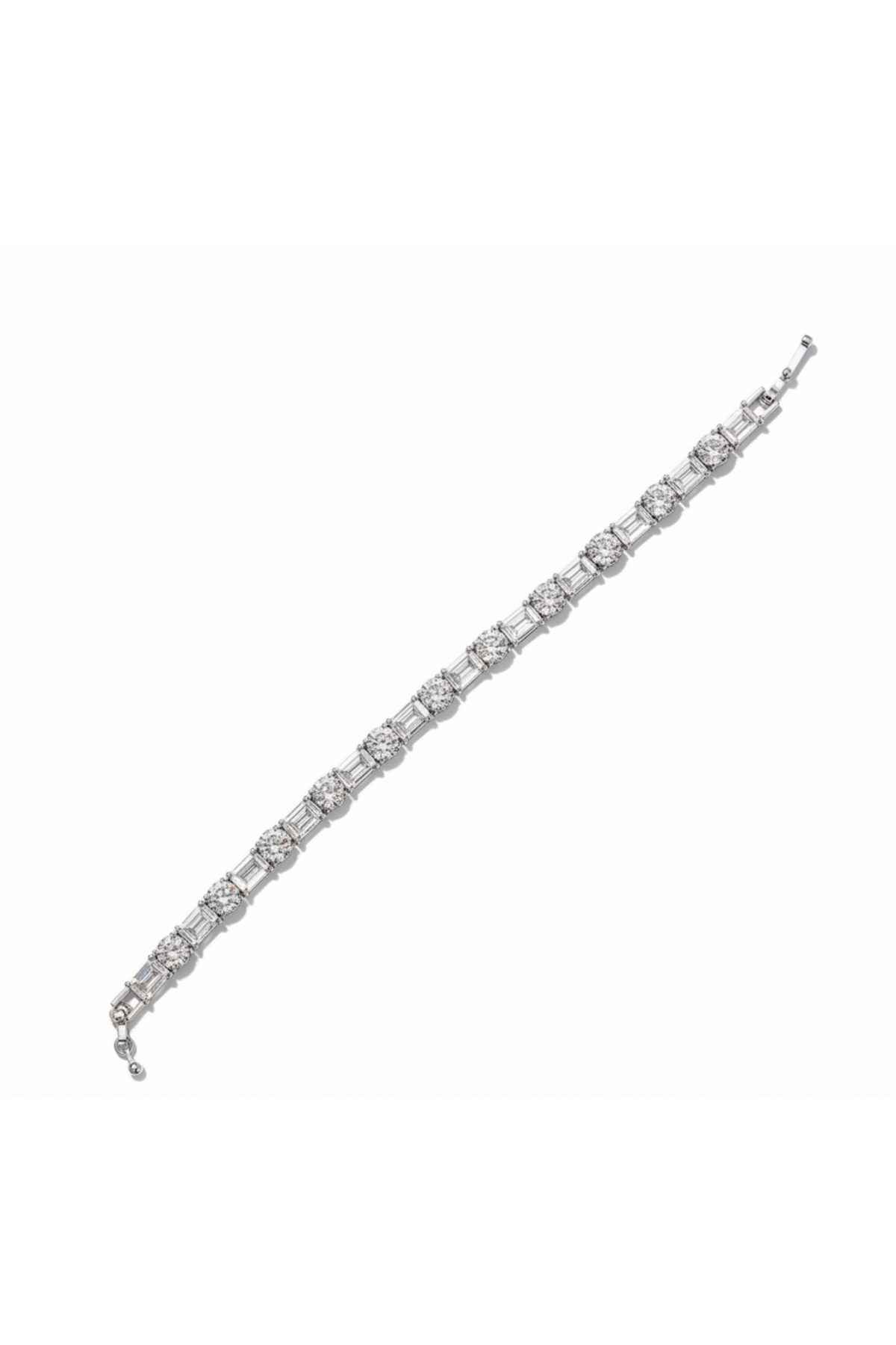 Silver Crystal Tennis Bracelet