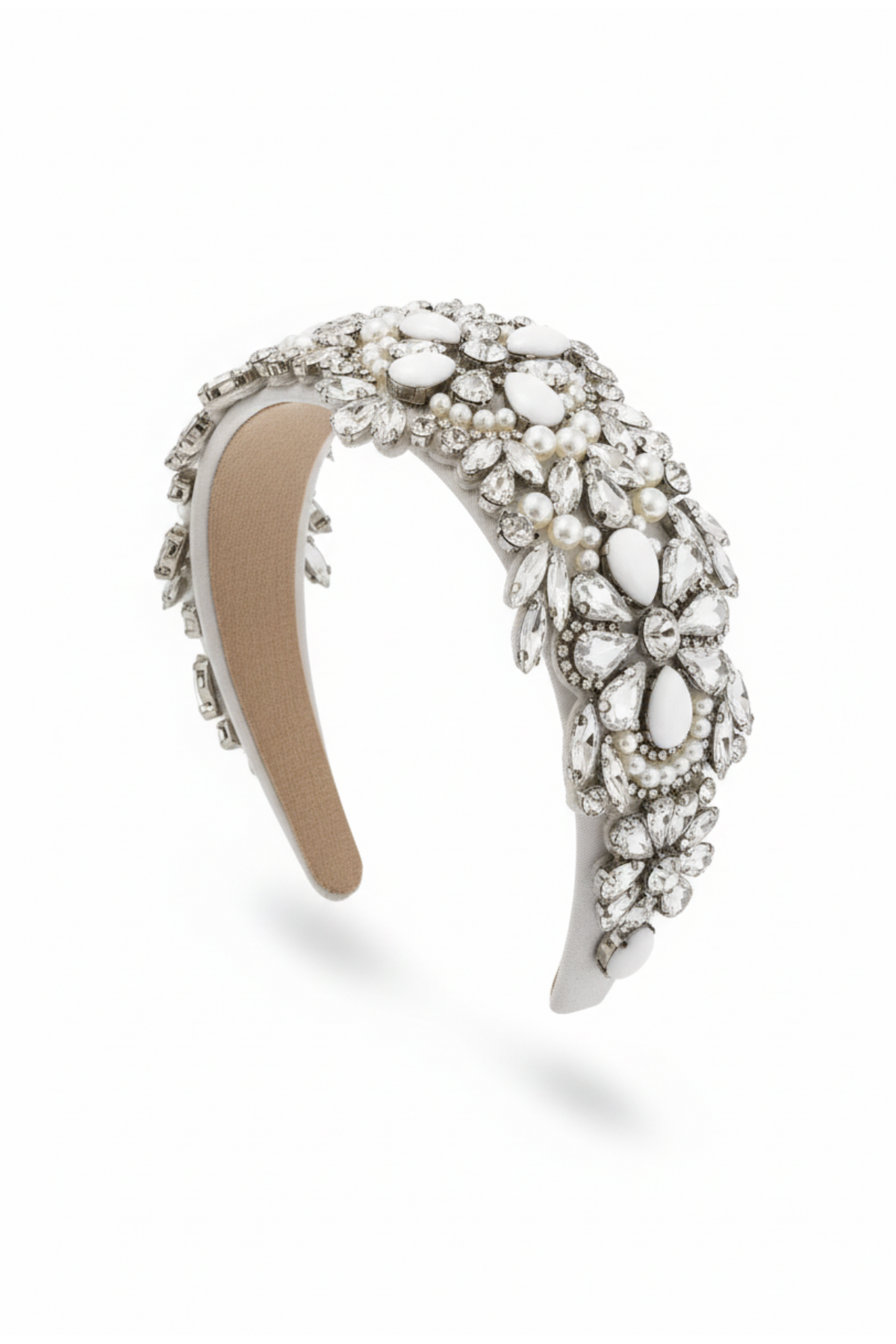 CRYSTAL HEADBAND | White/Silver