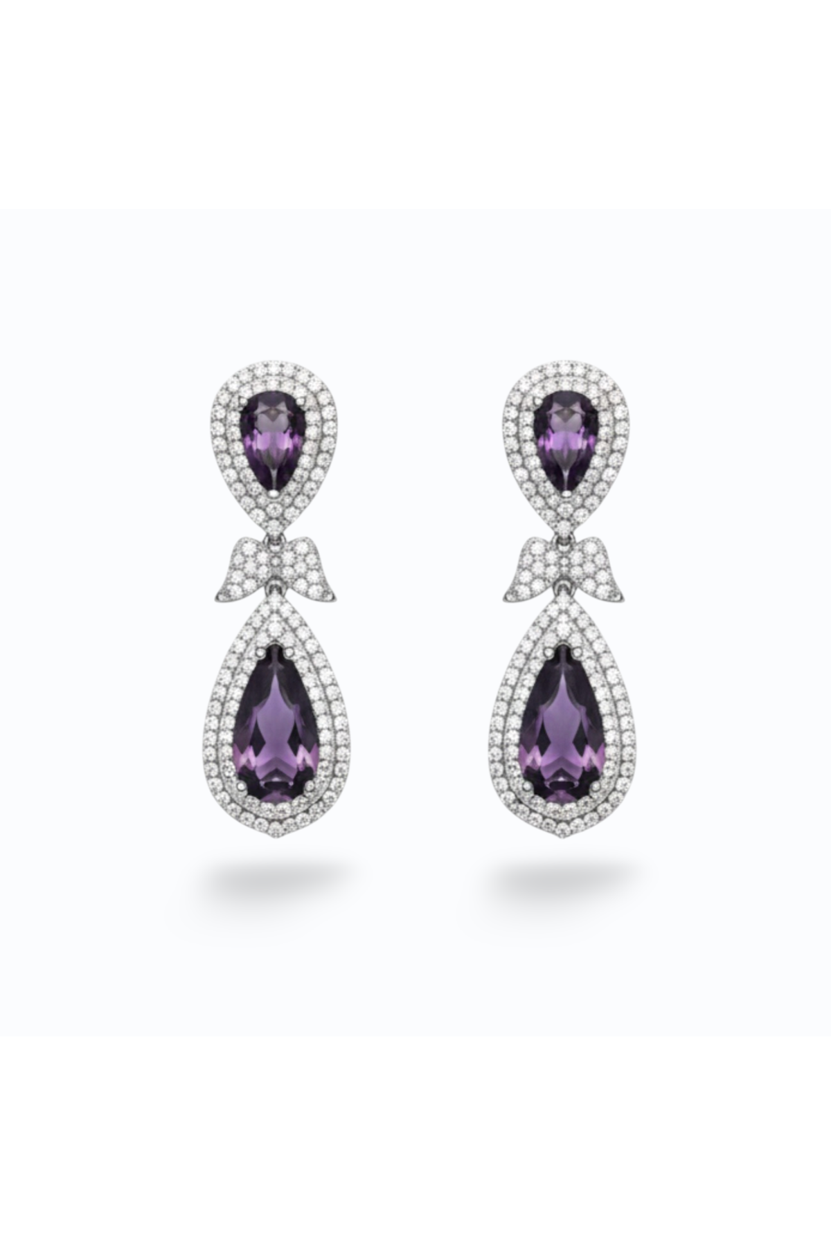 VLORA | CUBIC ZIRCONIA PEAR DROP EARRING